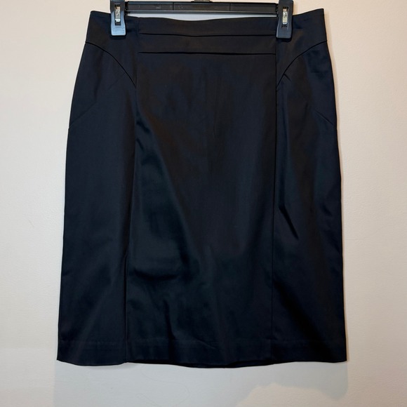 Worthington Dresses & Skirts - Worthington Black Pencil Skirt Womens Size 12 Cotton Blend Knee Length Career